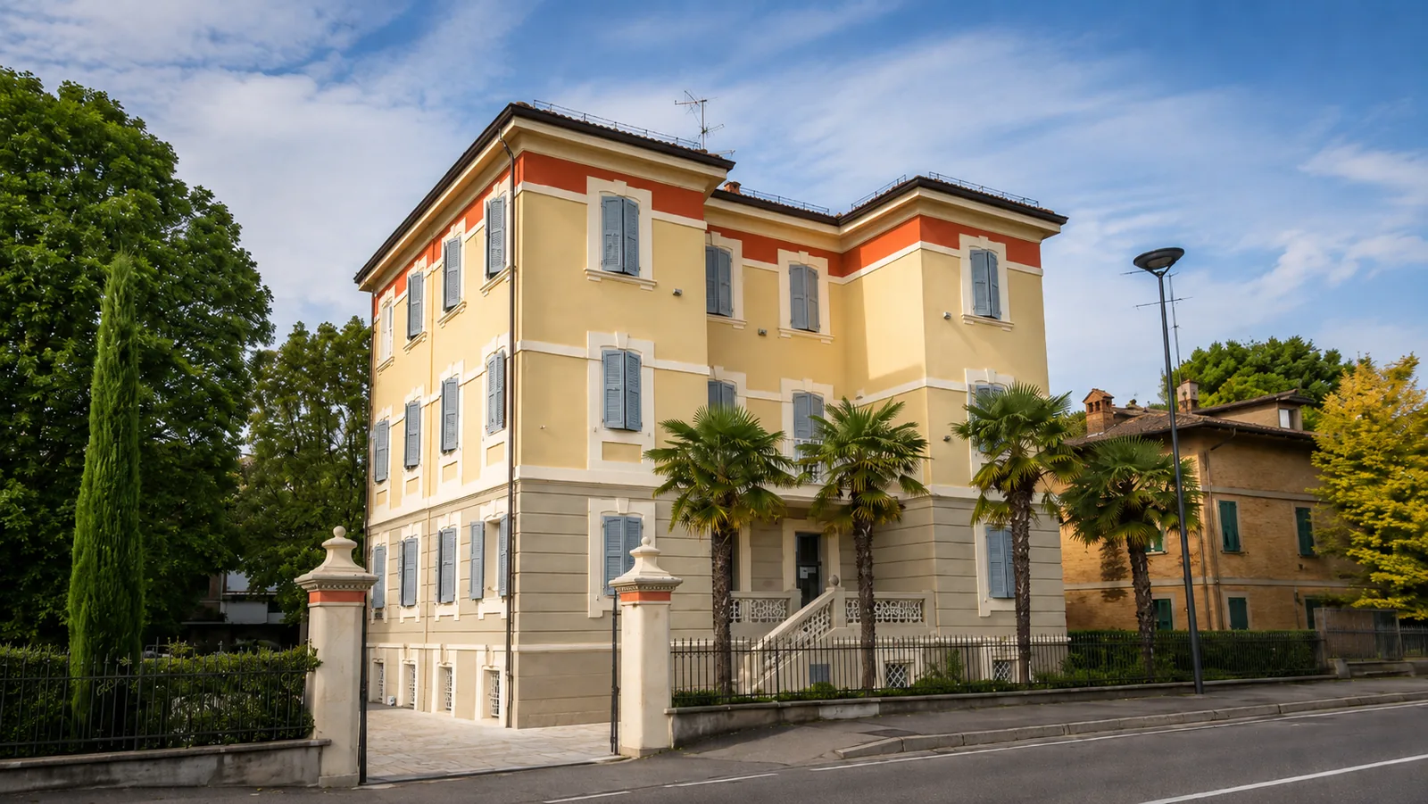 Facciata laterale di Hotel Villa Maranello